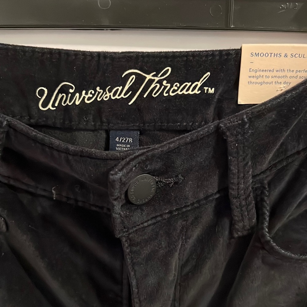 Brand New Black Velvet Pants